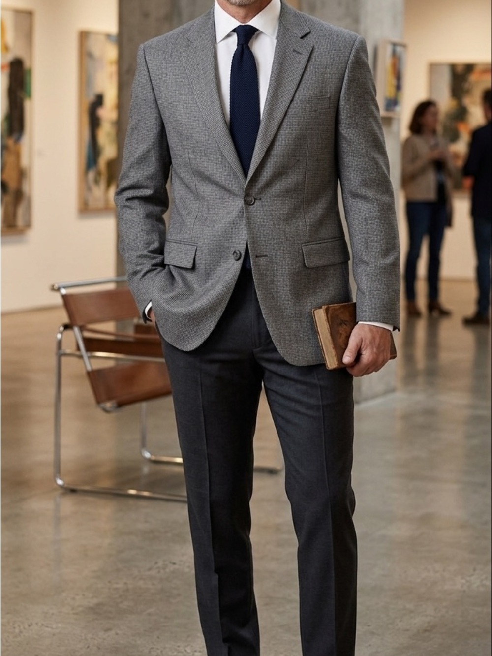 Pronto Uomo Gray Blazer - Size 49S